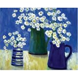 Magic Slice Non-Slip Flexible Cutting Board, Gourmet Size 12 x 15, Summer Daisies by Michael Clark
