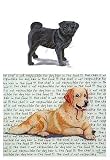 Pug (Black) Glass Cutting Board