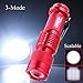 Enjoydeal Mini 1200LM CREE Q5 LED Zoomable 3 Modes Flashlight Hiking Torch Lamp Red