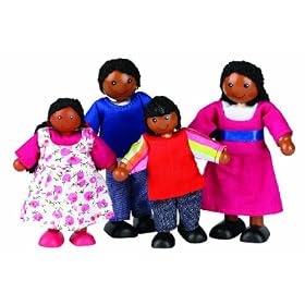 Branching Out Wooden Dolls House Ethnic Doll Family