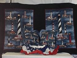 Harbor Lights Throw and 16" Throw Pillow Set