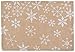 Now Designs Burlap Placemats, Set of Four, Snowflake Design