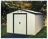 DuraMax Model 50311 8x8 Titan Metal Shed, green trim
