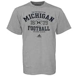 adidas Michigan Wolverines Ash Gut Check Football Practice T-shirt