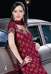 Designer Chiffon with Work Unstitched Salwar Kameez - 15004A