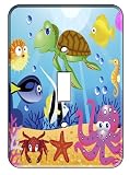 Ocean Wonders Sea Life Single Toggle Wall Plate Cover