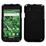 Jet Black Protector Case Snap On Hard Cover for Samsung Vibrant T959 T-Mobi ....