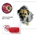 (Snuggle Factor) Dog Raincoat Small 10-12inch (Red)