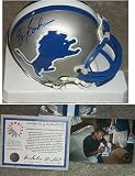 Barry Sanders Signed Detroit Lions Mini Helmet