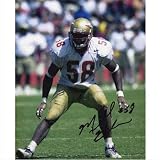 Michael Boulware Autographed Florida State FSU Seminoles (White Jersey) 8x10 Photo