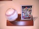 ROY Oswalt Signed Autographed Baseball & Holder Plus Card Philadelphia Phillies Coa