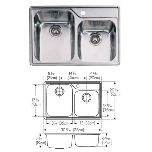 Franke EIX620 Espirit Double Stainless Steel