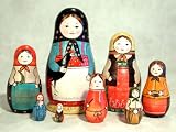 Review Golden Cockerel  / Rooster Girl Russian Nesting Doll 8pc./7