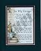 "For My Teenager" Touching 8x10 Poem, Double-matted in Dark Green/Burgundy And Enhanced With Watercolor Graphics.