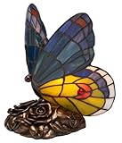 Quoizel Blue Butterfly Tiffany 1 Light Accent Lamp