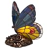 Quoizel Blue Butterfly Tiffany 1 Light Accent Lamp