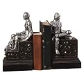 Set of 2 Man'S Best Friend Bookends - Silvertone