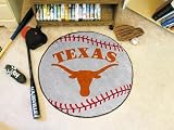 Texas Longhorns 29" Round Baseball Floor Mat (Rug)