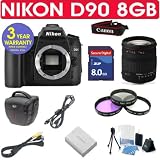 Nikon D90 + Sigma 18-200mm Lens + 8GB Memory