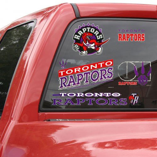 Toronto Raptors 11'' x 17'' Window Clings Sheet