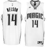 NBA adidas Jameer Nelson Orlando Magic Whiteout Revolution 30 Swingman Performance Jersey - White (Small)