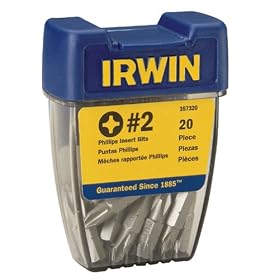 Irwin 357120 #2 Drywall Bits in Pro-Pak Container (20 Pieces) by Irwin