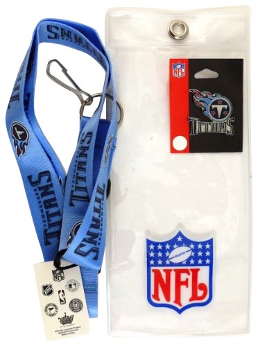 Tennessee Titans Lanyard with Ticket Holder and Logo Pin