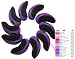 H09 Golf Club Headcover Neoprene Iron Head Cover 10pcs Black/Blue Violet