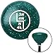 American Shifter 201425 Green Retro Metal Flake Shift Knob with M16 x 1.5 Insert (White Transfer Case #4)