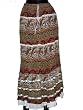 Birthday Gift -Brown Color Floral Printed Wrap Girls Comfortable Clothing In India Size 38 For Free Shipping