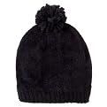 Girls' Cherokee&reg; Fleece Chenille Beanie - Black 4-16