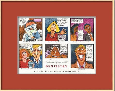Dentistry Cartoon Art Print