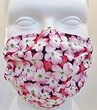 Pink Dogwood Flowers Dust & Allergy Mask - Comfortable, Washable Protection from Dust, Pollen, Asthma, Cold & Flu Germs with Antimicrobial; For Gardening, Landscaping, Woodworking, Dog Grooming