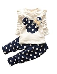 Apparel: Eden Babe 2015 New kids clothes girl baby long rabbit sleeve cotton casual suits baby clothing (Blue,4-6 Months)
