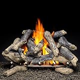 IMAGE OF Firegear Metro Outdoor Vented Burner & Prairie Fire Log Set - Direct Spark, Fuel Type: Natural Gas, Size: 18 Inch