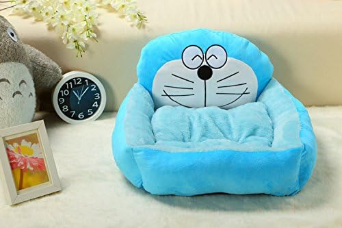 Pesp®Woolen Thicken Cartoon Role Cat Doraemon Pet Dog Cat Bed Plush Pillow Carpet Bed (Medium)