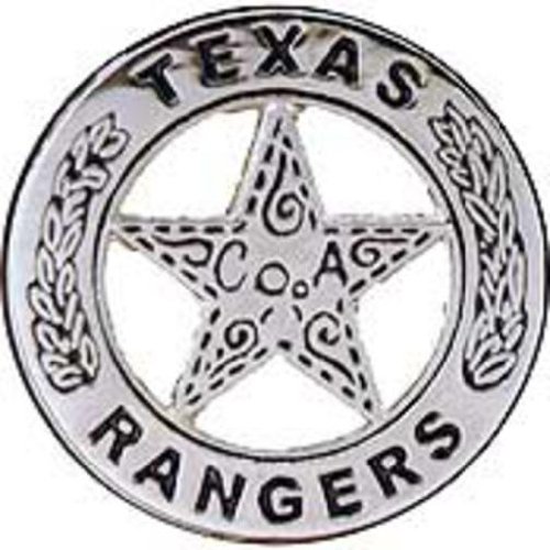 Texas Rangers Badge Pin Nickel 1