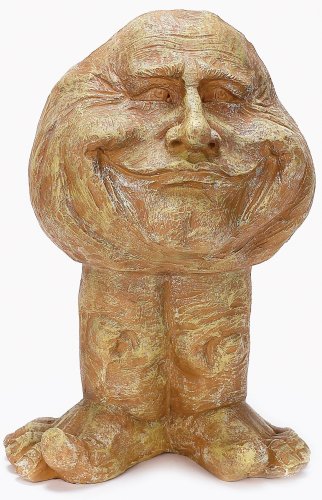 GSI Home Styles 37007 Papa John Muggly Planter with Stone Wash Finish, 18-Inches Tall (for 6-Inch Pot)