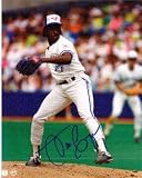 Autographed/Hand Signed 8x10 Photo Juan Guzman #4 Toronto Blue Jays