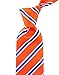 Scott Allan Collection Orange & Blue Necktie - Woven Striped Tie for Him - Orange and Blue Wedding Tie for Groom