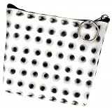 3D Lenticular Coin Pruse - Pavia, with YKK Zipper, 3D MOVING DotS, BLACK