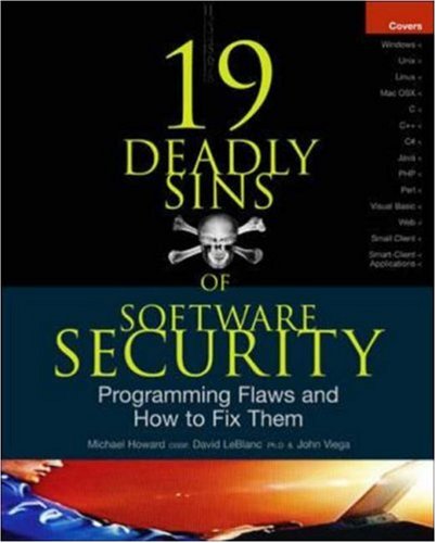 19 Deadly Sins of Software Security B001PO67JI pdf