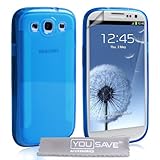 Samsung Galaxy S3 Tasche Silikon Gel Klinge H�lle - Blauvon "Yousave Accessories�"