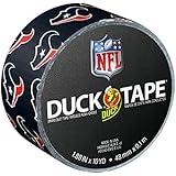 Duck Brand 241432 Houston Texans NFL Team Logo Duct Tape, 1.88-Inch by 10 Yards, Single Roll
