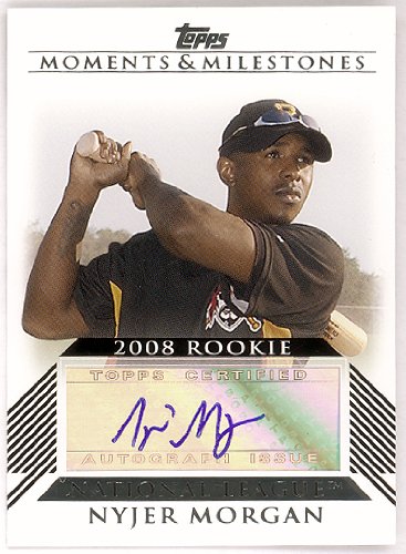 Nyjer Morgan 2008 Topps Moments & Milestones Rookie Autograph Nyjer Morgan 2008 Topps Moments & Milestones Rookie Autograph