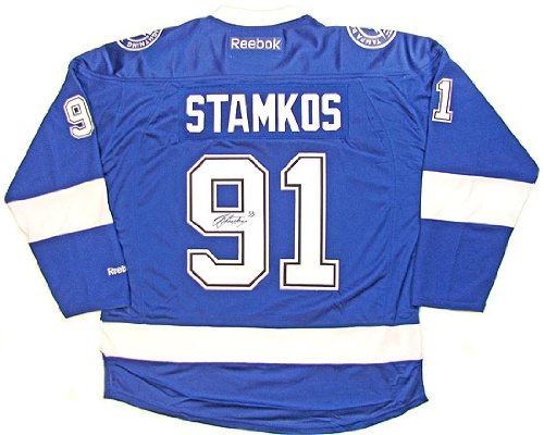 Steven Stamkos Autographed Tampa Bay Lightning Blue Jersey (DACW COA)