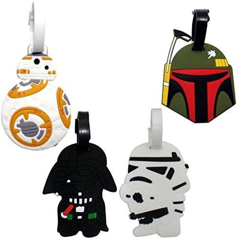 Cute Star War Theme Luggage Tag/ID Tag Sets, Set of 4