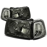 Ford Ranger 4pcs Replacement Headlight+Corner Lights Kit (Smoke Lens)