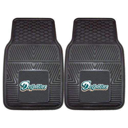 Nifty 8770 NFL-Miami Dolphins Vinyl Universal Heavy Duty Fan Floor Mat