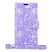 Cellularvilla Wallet Case for LG Lucid 3 VS876 Pu Leather Wallet Card Flip Open Pocket Case Cover Pouch (Purple Glitter)